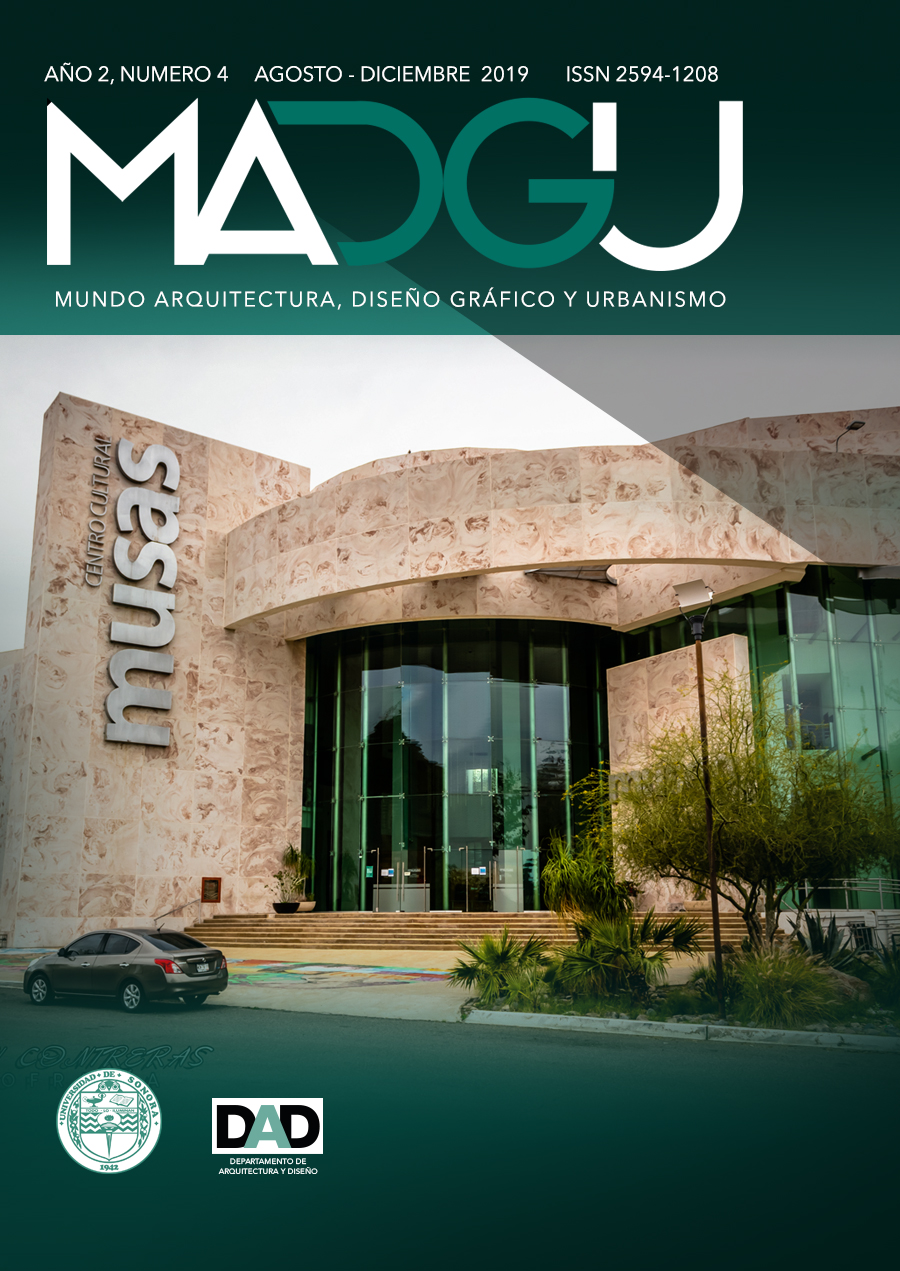 					Ver Vol. 2 Núm. 4 (2019): MADGU. Mundo, Arquitectura, Diseño Gráfico y Urbanismo
				