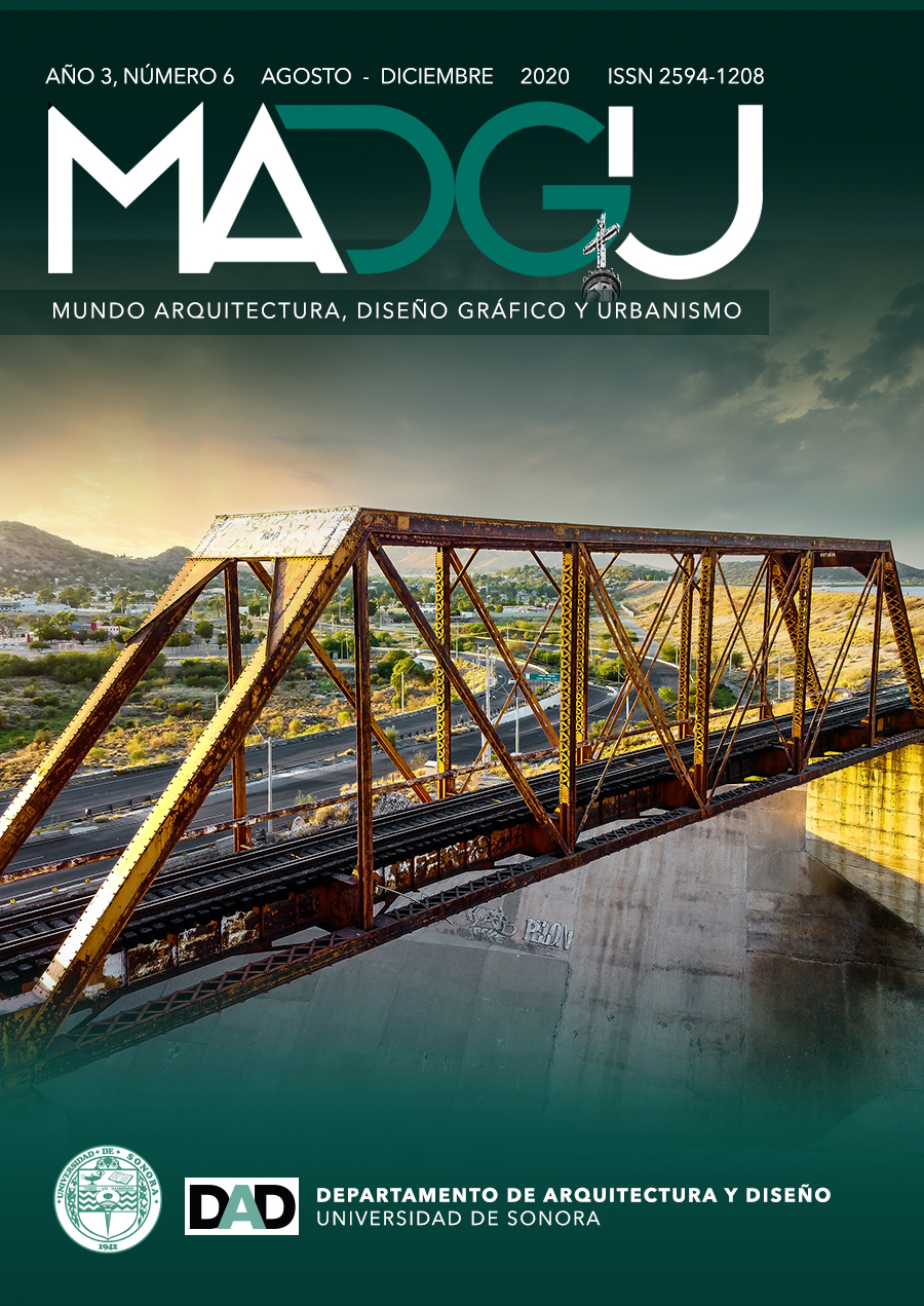 					Ver Vol. 3 Núm. 6 (2020): MADGU. Mundo, Arquitectura, Diseño Gráfico y Urbanismo
				