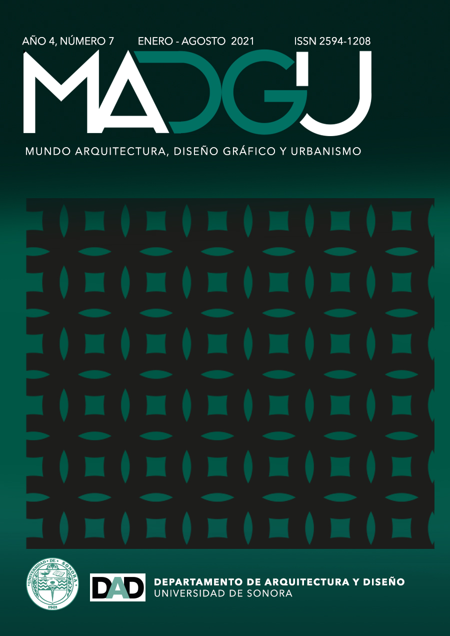 					Ver Vol. 4 Núm. 8 (2021): MADGU. Mundo, Arquitectura, Diseño Gráfico y Urbanismo
				