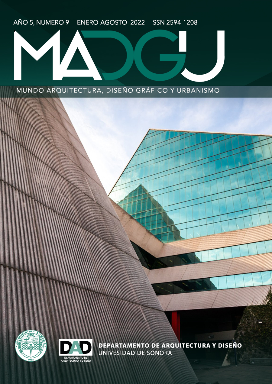 					Ver Vol. 5 Núm. 9 (2022): MADGU. Mundo, Arquitectura, Diseño Gráfico y Urbanismo
				